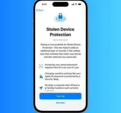 湾岭镇苹果授权维修店分享被盗设备保护功能开启方法