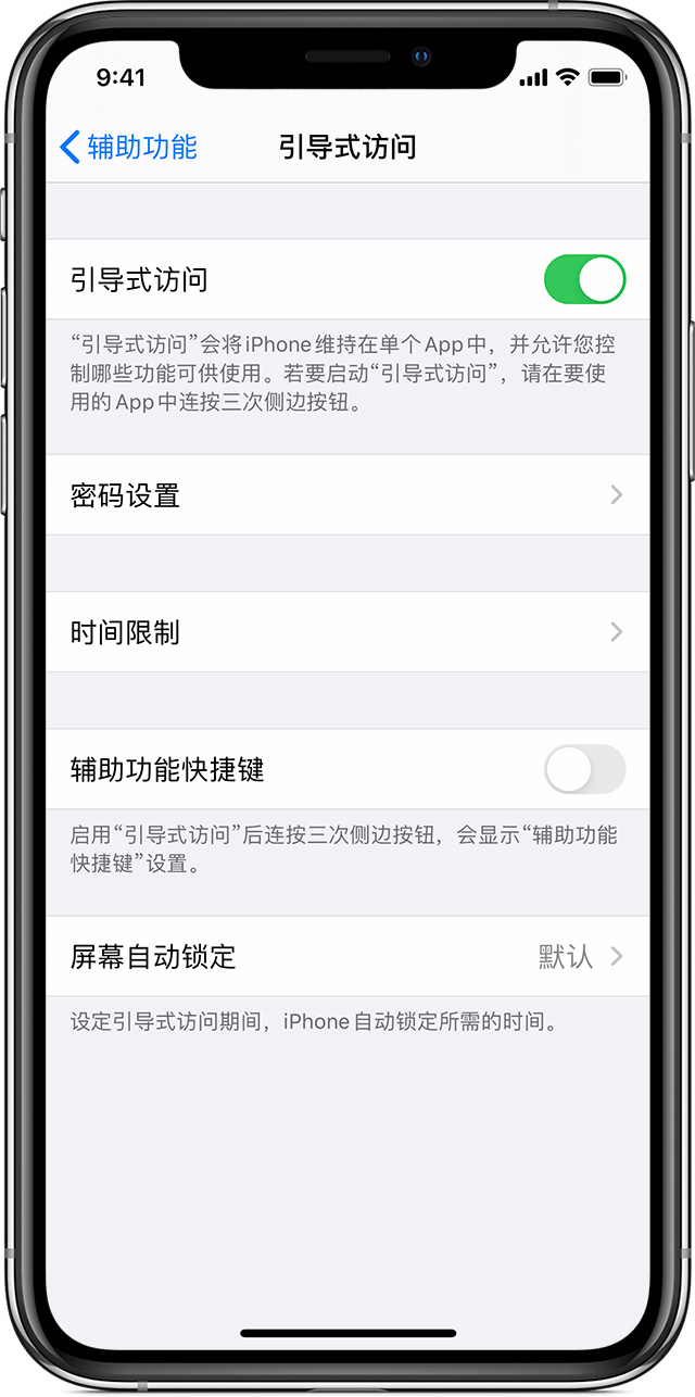 湾岭镇苹果手机维修分享如何在 iPhone 上退出引导式访问 